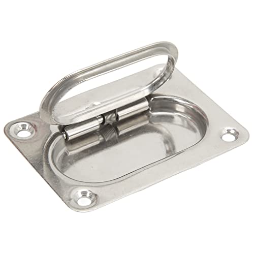 Keenso Elevador de descarga de barco, puxador de barco 76 x 57 mm 304 aço inoxidável altamente polid