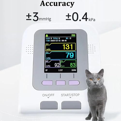 Misuratore Pressione Sanguigna Veterinario, Apparecchiatura Veterinaria Digitale, Sfigmomanometro Elettronico Con 3 Bracciali 3 Modalità, Display Digitale Lcd, Per Gatti, Elefanti, Cura Degli Animali - 8