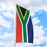 Südeafrika Flagge 150 x 500 cm - für Fahnenmast, Südafrikafahne aus reißfestem...