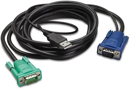 APC AP5821 KVM Cable Adapter - 6 ft - Type A MCompatible with ALE USB, HD-15 MCompatible with ALE VGA - HD-15 MCompatible with ALE VGA