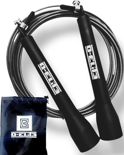 D-ELIT3 Comba CrossFit Profesional, Cuerda de Saltar Profesional,...
