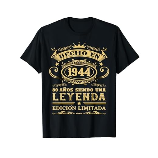 Hecho En 1944 Cumpleaños 80 Años Siendo Una Leyenda Camiseta