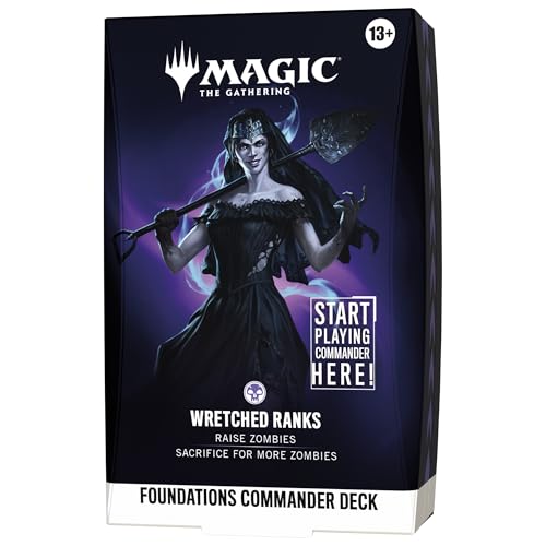 Magic: The Gathering Foundations Commander Deck - Wretched Ranks | 100-Card Deck + Accessories