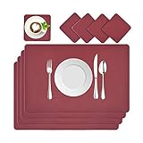 ✔Qualitätssicherung : Tischset Größe 45 x 30 cm (17,7 × 11,8Zoll), Verpackung: 4 Platzsets und Glasuntersetzer. die tischsets abwaschbar Größe von 45 × 30 cm kann alle Ihre Bedürfnisse erfüllen. Wenn Sie aus irgendeinem Grund mit Ihrem Kauf nicht vollständig zufrieden sind, senden Sie uns bitte eine E-Mail. Wir werden das Problem zum ersten Mal für Sie lösen