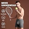 BAMBOO COOL Men's Ultra ComfortSoft Underwear, Moisture Wicking & Breathable No Ride Up Boxer Briefs with Fly, Multipack
