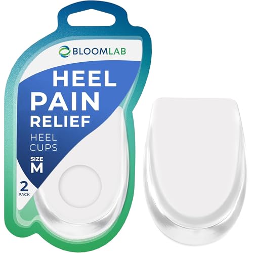 Image of Gel Heel Pads, 2 Pack, for Achilles Tendonitis, Shoe Wedge Inserts for Plantar Fasciitis, Bone Spur, Foot Pain Relief Support, Comfort Cushion Insoles for Women /Men