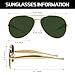 GUVIVI Retro Gold Aviator Sunglasses for Women Men, 2025 Metal Oversized 70s Aviators Green Sun Glasses