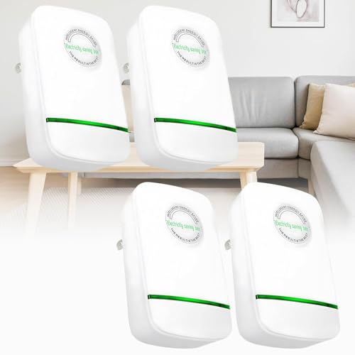 Power Save Stopwatt Energy Saving Device Save Electricity Saving Box Pro Saver Esaver Watt Household Office Market Device Electric Stabilizes Voltage for AC, Refrigerator, Washing Machine, 4 Pack