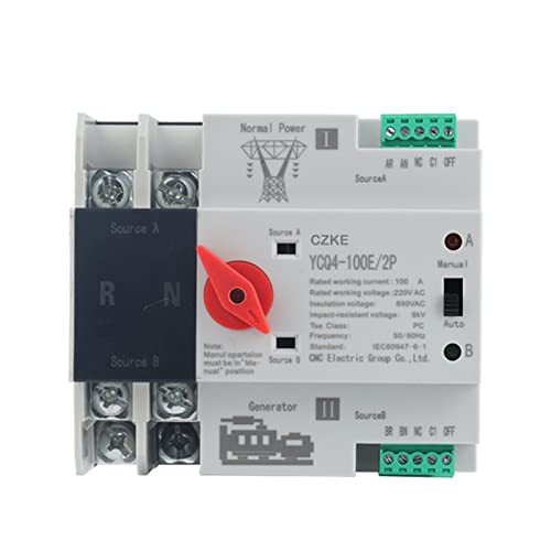 Inverseur de source automatique KLVN YCQ4-100E-2P pour éviter les coupures de courant chez soi