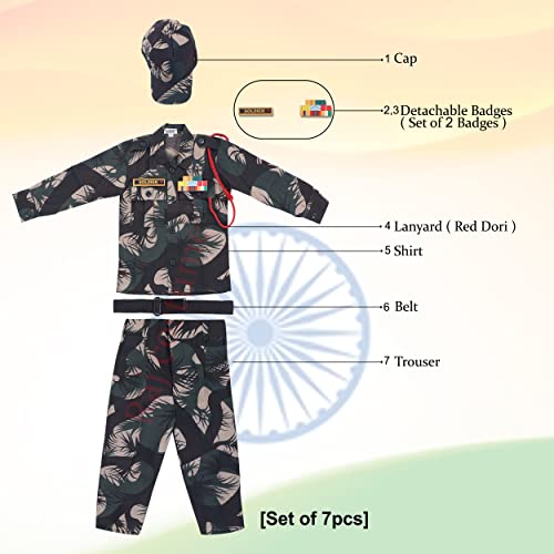 Image of Raj Costume Boys Superhero Costume Set with Mask | Blue Red Full Sleeve T-Shirt & Track Pants | Kids Fancy Dress for Birthday Party, School Function | Stretchable Comfortable | 6-7 Years