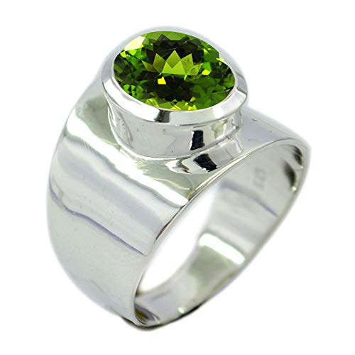 Image of 55Carat Choose Your Color Natural Gemstone Sterling Silver Rings Birsthone Jewelry Handcrafted Sizes 5-13