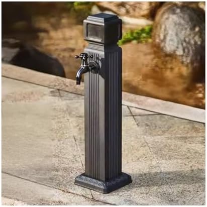 Freestanding Garden Tap - Square Vertical Faucet for Easy Hose Connection, Perfect for Villas & Courtyards, Quick Installation, Durable Outdoor Watering Solution