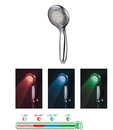 Preisvergleich Produktbild LED Duschkopf 3-farbig Dusche Brause Handbrause