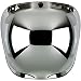Biltwell Unisex-Adult (BS-CHR-AF-SD) Bubble Shield-Chrome Mirror-Anti-Fog, One Size)