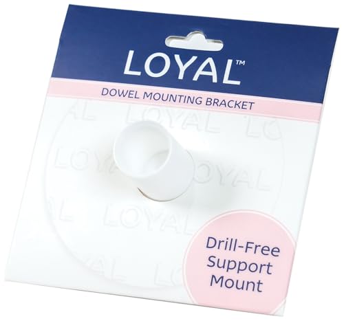 Loyal Bakeware Heavy Duty Plastic Mounting Bracket for Supporting a 16mm Cake Dowel