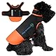 dog armour PRO Schutzweste für Hunde – Schützendes Hundegeschirr gegen Greifvogel- und Tierangriffe – Verstellbar, Würgefrei, Wasserdicht, Reflektierend (S, Orange)