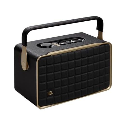 JBL Authentics 300, Portable Smart Home Wifi Speaker & Music Streaming,Upto 8Hrs Playtime, Voice Assist & Bluetooth Connectivity,Automatic Calibration,Compatible with Google Home & Alexa, Retro Design