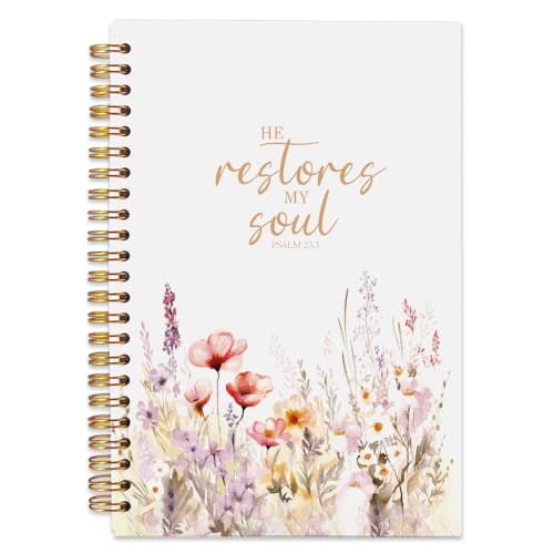 Ecezatik Christian Floral Spiral Notebook Journal...