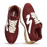 Project Cloud Trendy Fashion Sneakers for Women 2026 - Memory Foam and Non-Slip Comfortable Casual Ladies Shoes for Womens Fashion Sneakers - Lightweight Lace-up Shoes (LECCO,Sangria,9)