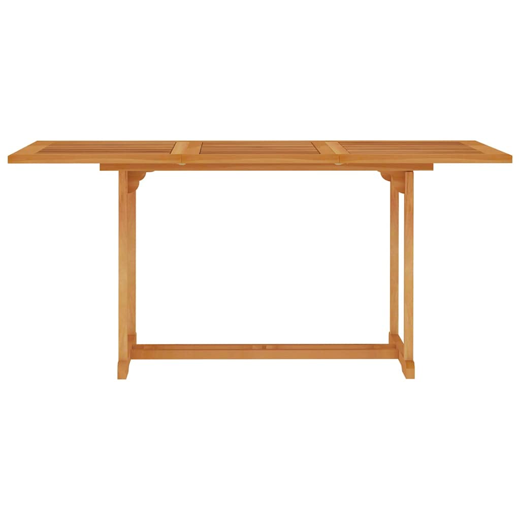 Mobili,Mobili da esterno,Tavoli da esterno,Tavolo da giardino 150x90x75 cm in legno massello di teak