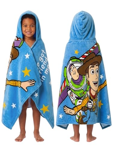 Disney Toy Story Towel Woody and Buzz Lightyear Boys Towel Hooded Kids Towels One Size