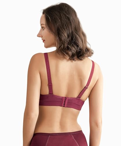 Angelhood Nursing Bra for Breastfeeding Maternity Bra for Pregnancy and Breastfeeding with Removable Bra Pads Seamless Sleep Nursing Bra with Support Nursing Bralette, Pack of 4 - Thumbnail 4
