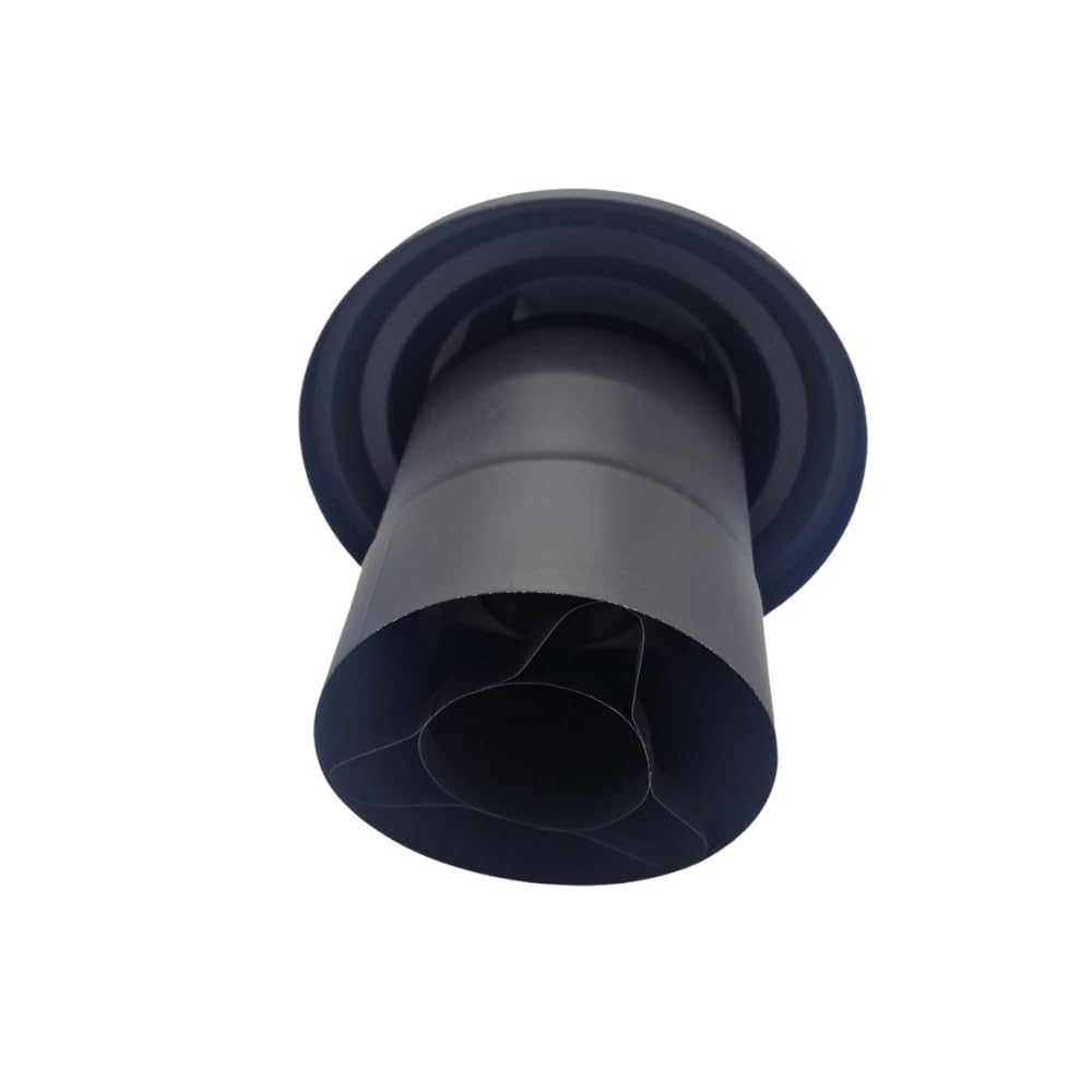 Outbacker Firebox Flue Cowl 60mm - Rain Cap for Firebox Stove Flue System - Stainless Steel or Black (Black)