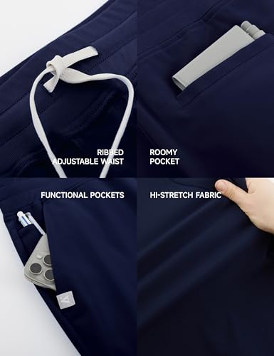 Image of Sedona Flared Scrub Pants for Women - High-Waisted, Slim Flared Fit with 6 Functional Pockets, Stylish Design
