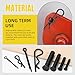 Mardatt 67Pcs Carbon Steel Clevis Pin Cotter Pin R Pin Assortment Kit, Include 5 Sizes M5 M6 M8 M10 M12 Flat Head Single Hole Clevis Pins and M2 M3 M4 Split Cotter Pins/ R Clips