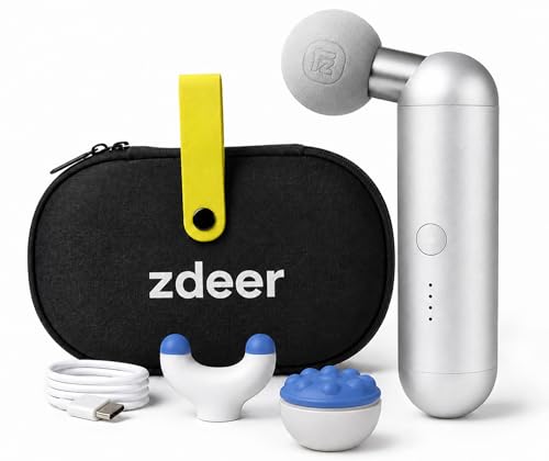 Image of ZDEER Mini Massage Gun, Deep Tissue Muscle Massager, Gifts for Men Women | 4 Speeds, Ultra-Quiet, Handheld, For Home, Office & Travel