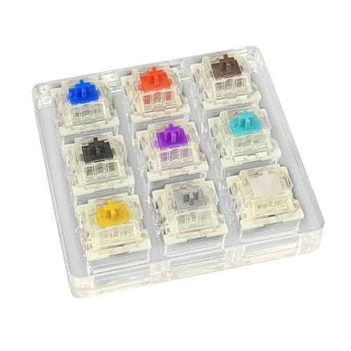 Amazon.co.jp: Homyl 9色軸 メカニカルキースイッチ メカニカル