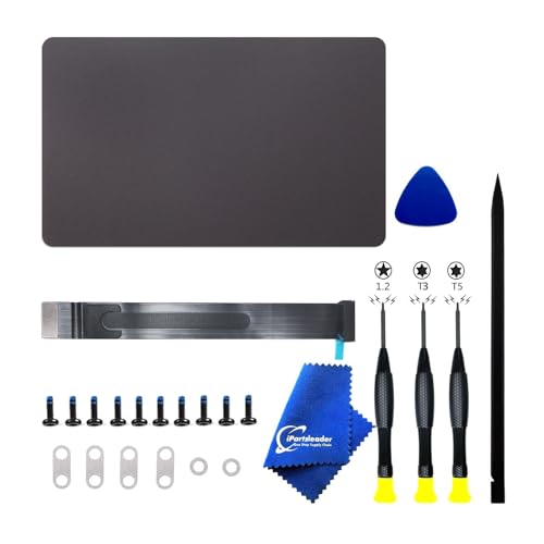 iPartsleader A3112 A3401 A3185 Trackpad Replacement for MacBook Pro (14-inch, M4 Pro/Max,2024) Force Touch Touchpad with Cable and Screws Tool Kit 821-04656-A 661-42546 661-42651 (Space Black)