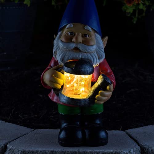 Vp Home Garden Gnomes With Led Light Lawn Gnome Great Addition For Your Garden Solar Powered Light Garden Knome Christmas Decorations Gifts For Outside Patio Lawn #TOP5