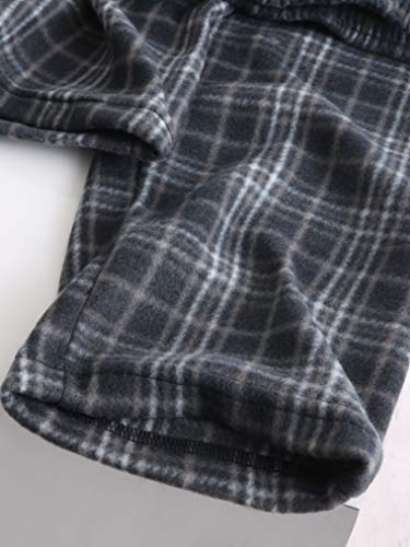 Ma Croix Made in USA Premium Plaid Pajama Pants Knit Fleece Lounge PJ Bottom with Pockets2