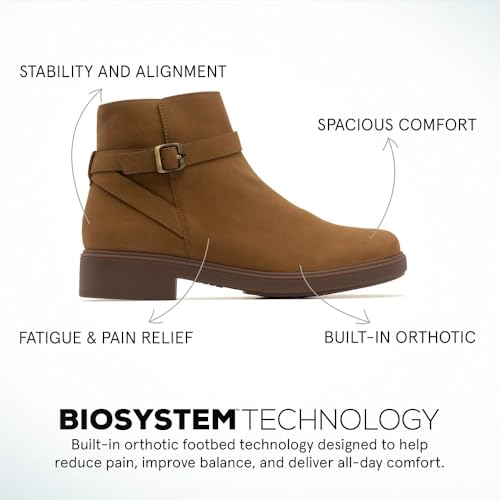 ABEO Compass Buckle Metatarsal Ankle Booties for Women | Fall Boots For Women | Water Resistant Leather | Metatarsal Boots3