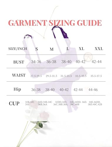 Image of Avidlove Sexy Lingerie Set for Women Lace Bra and Panty Sets Underwire Push Up Lace Lingerie Set XS-XXL
