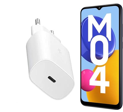 Image of Original Samsung M04 / M04S 25W Super Fast Charger: Quick Charging Solution for Galaxy M04 / M04S (Black)
