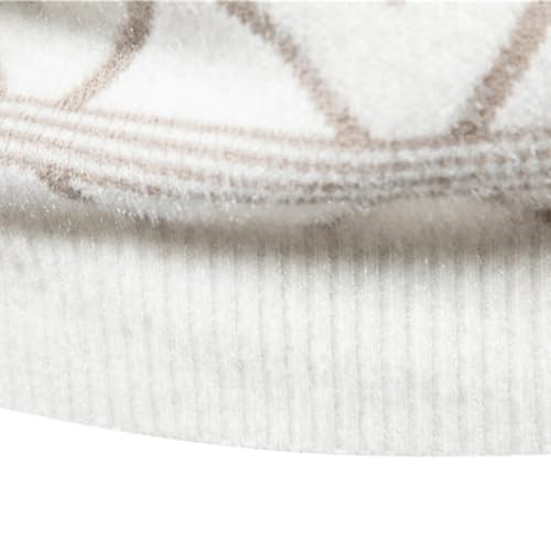 Men Sweater Crew Neck Long Sleeve Sweaters Regular Fit Pullover Sweater Cable Knit Pullover Plus Size Warm Winter Tops3