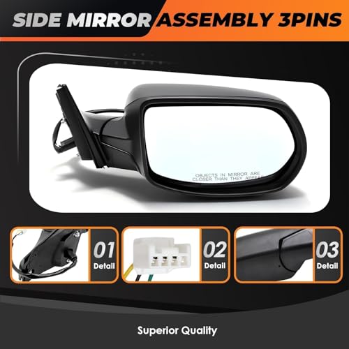 Aspaton Right Side Mirror Assembly Compatible with CR-V 2017-2022 3Pins by Aspaton - Used condition - Image 2