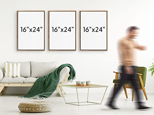 Signwin Cuadros De Pared De Sala, 3 Piece Framed Canvas Wall Art Woodland Nursery Decor Forest Rivers Canvas Prints Home Artwork Decoration For Living Room,Bedroom - 16"X24"X3 Black #TOP5