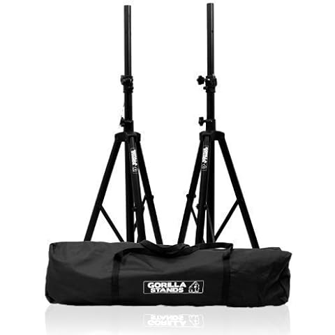Gorilla Tripod DJ Disco PA Speaker Stands With Carry Bag Cover
