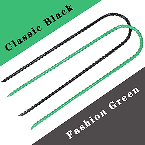 image for BTSULYOO Nigh Coated Rebar Trampoline Wind Stakes Set of 12 Safety Gro