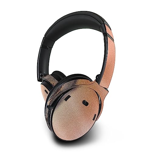 Image of MightySkins Glossy Glitter Skin Compatible with Bose QuietComfort 45 Headphones Sunset Sea | Protective, Durable High-Gloss Glitter Finish | Easy to Apply | Made in The USA