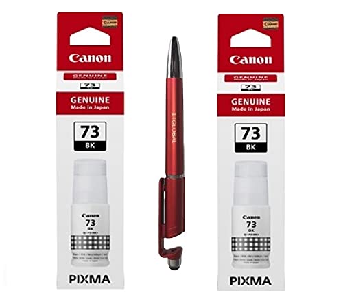 Canon 73 Black Twin Ink Bottles with ITGLOBAL 3in1 Multi-Function Mobile Phone Stand, Stylus Pen, Anti-Metal Texture Rotating Ballpoint Pen (Very Colors) GI-73 Gi 73 Gi73 (B098XNYDVC) Amazon Price History, Amazon Price Tracker