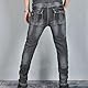 QIYUANT Herren Motorradhose Motorrad Reiten Schutzhose Denim Jeans Reißfester Stretch Vintage Jeanshose mit Abnehmbar Rüstung Knie-Hüftpolster (Schwarz, XL)