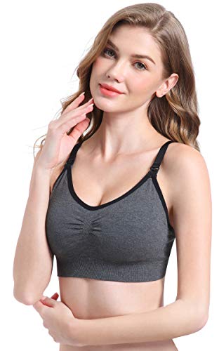 Suekaphin Nursing Wireless Women's Sleeping Maternity Breastfeeding Bra,Small,Sort Cc-A #TOP5