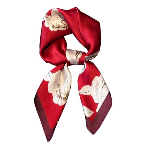Image of Camellia Scarf for Women Stylish, Versatile Silky-Feel Satin Scarf for Women