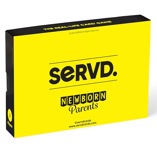 Image of SERVD - Newborn Parents - The Hilarious Real-Life Couples Card Game for Infant Parents | Ultimate Gift for Baby Showers, New Moms & Dads, and 1st Birthdays