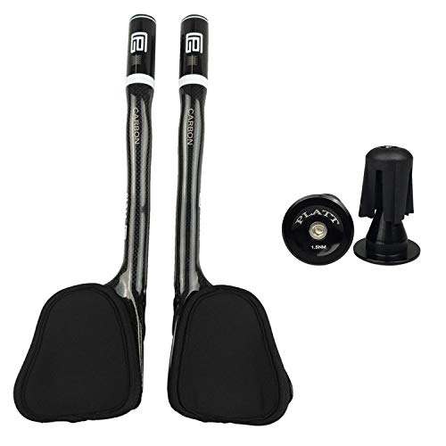 Prolongateur vélo tri barres PLATT en carbone 3K pour cintre de route et VTT 31.8mm