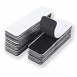 10 Pcs Double Sided Sticky Pads,Heavy Duty Velcro Tape Self Adhesive,Strong Mounting Waterproof Rectangle Hook and Loop Tape,Adhesive Strips for Indoor & Outdoor Hanging or Organizing Items(Black)